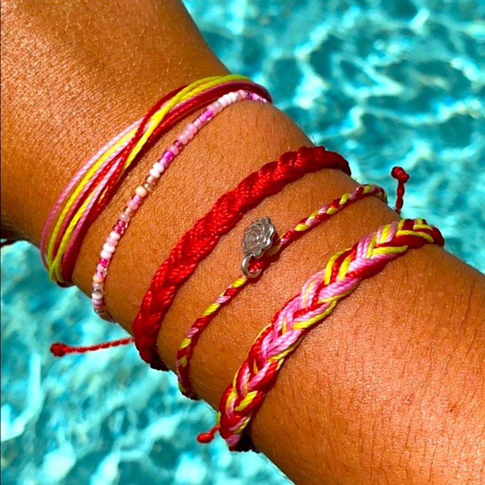 🍀Handmade Adjustable Flower Bracelet Set🍀